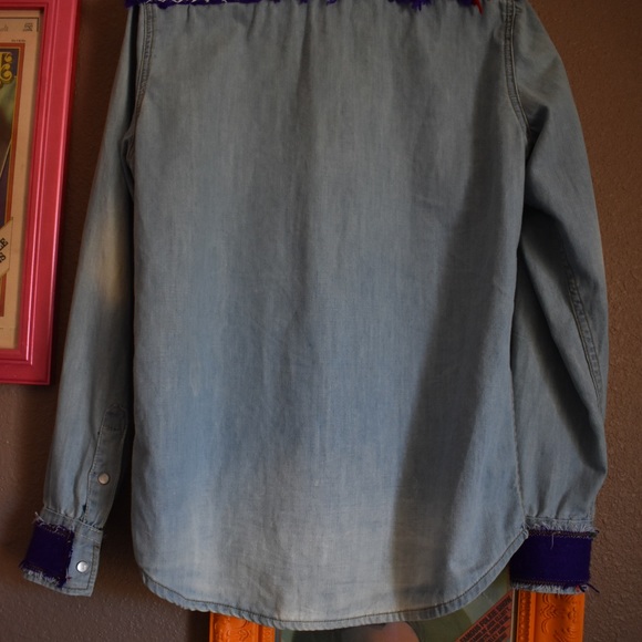 Free People Artisan De Luxe chambray  SZ XS - Picture 5 of 6